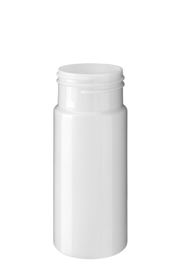 Cylindrical pill container 150ml 45CT PET white